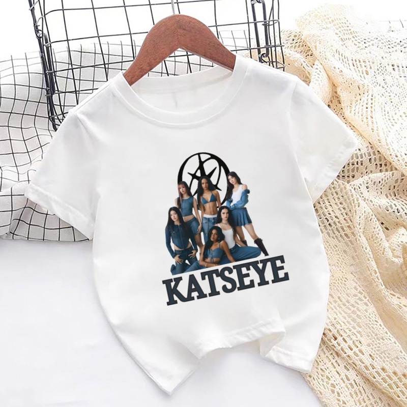 Baby Clothing Deals - Katseye 프린트 패션 키즈 티셔츠 소녀