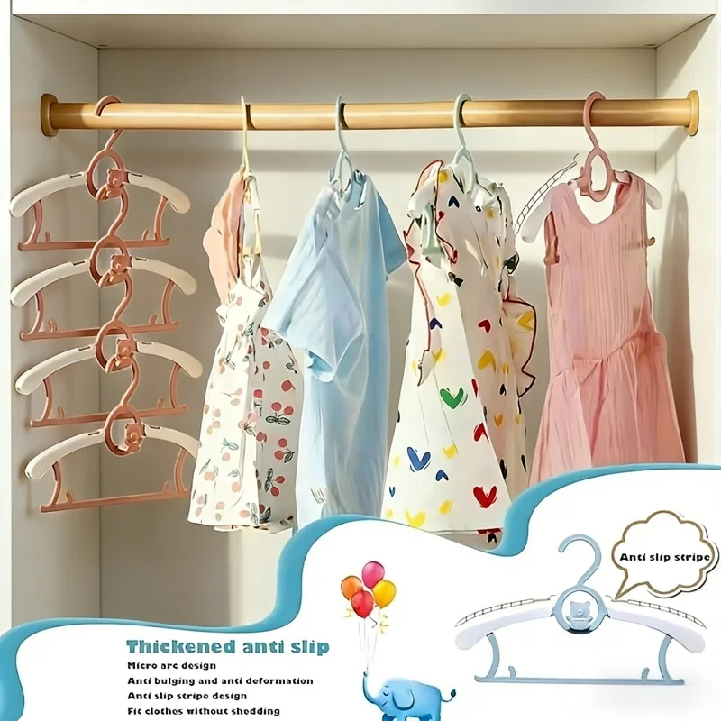 Baby Clothing Drying Rack - 30개입 PP 플라스틱 아기 옷걸이, 접이식
