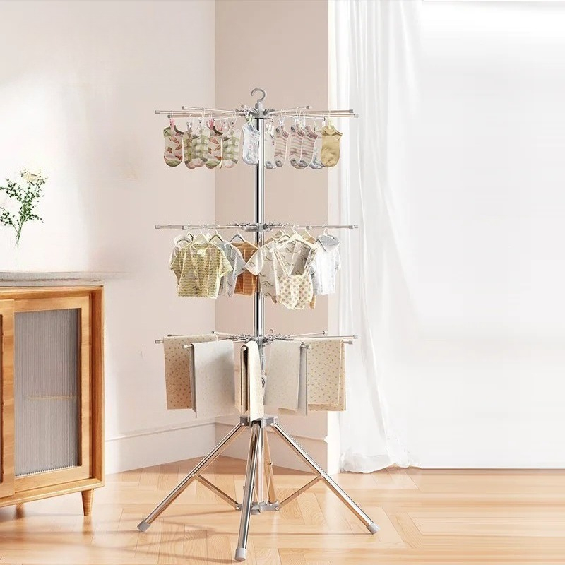 Baby Clothing Drying Rack - 아기 옷 건조 랙-접이식 실내/실외 세탁