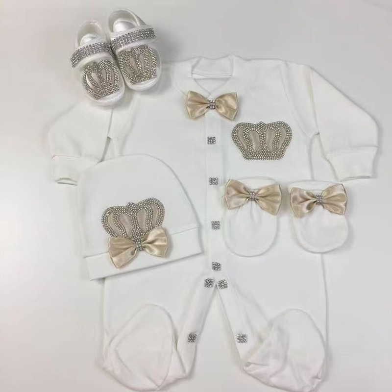 4종 웰컴 홈 롬퍼 아기옷 이름 각인 크라운 장식 아기 - Baby Clothing Name 리뷰 및 가격