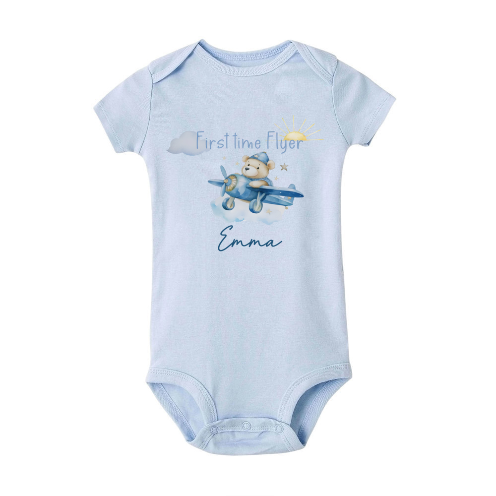 커스텀 이름 프리스트 타임 플라이어 및 곰 비행기 프린 - Baby Clothing Name 리뷰 및 가격