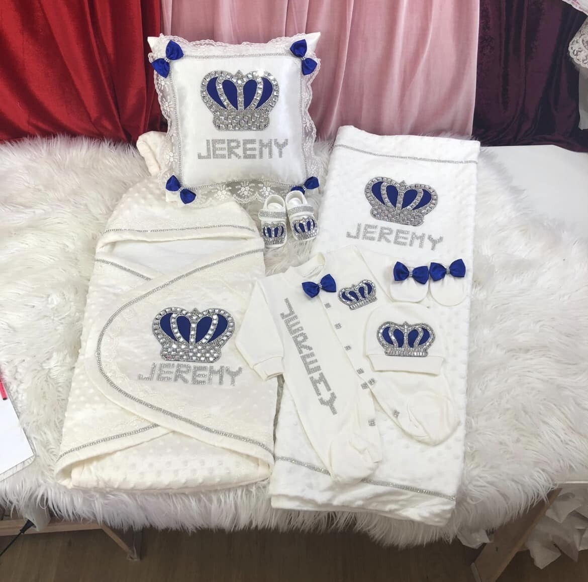 사용자 정의 자수 아기 이름 롬퍼 의류 크라운 쥬얼리  - Baby Clothing Name 리뷰 및 가격