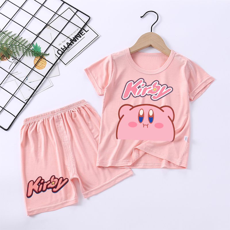 새로운 키르비 소녀 잠옷 카와이 만화 잠옷 세트 어린이 - Baby Clothing Japan 리뷰 및 가격