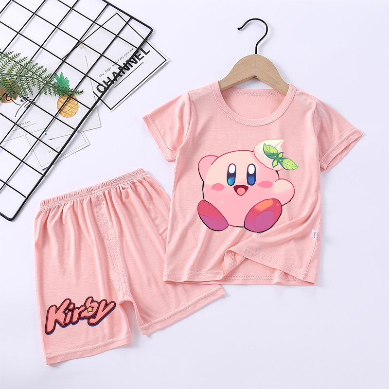 새로운 키르비 소녀 잠옷 카와이 만화 잠옷 세트 어린이 - Baby Clothing Japan 리뷰 및 가격