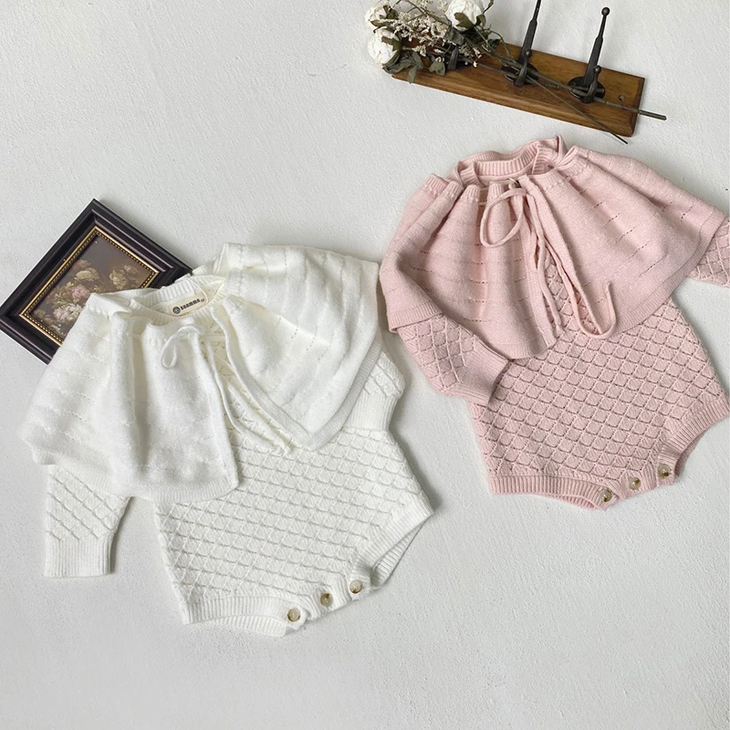 신생아 여아 바디 수트 + 숄 할로우 뜨게, 유아 여아 - Baby Clothing Deals 리뷰 및 가격