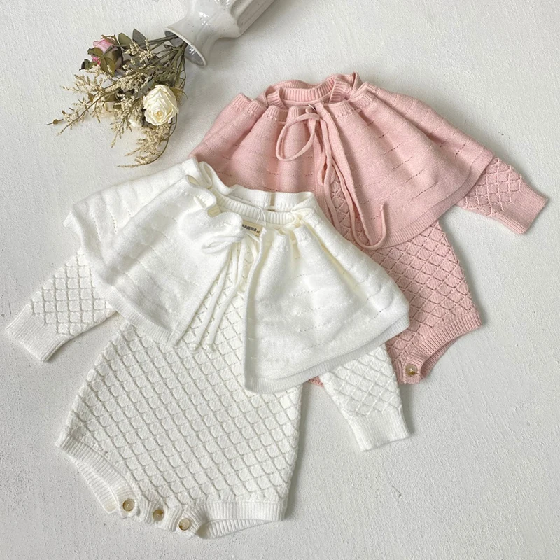 신생아 여아 바디 수트 + 숄 할로우 뜨게, 유아 여아 - Baby Clothing Deals 리뷰 및 가격