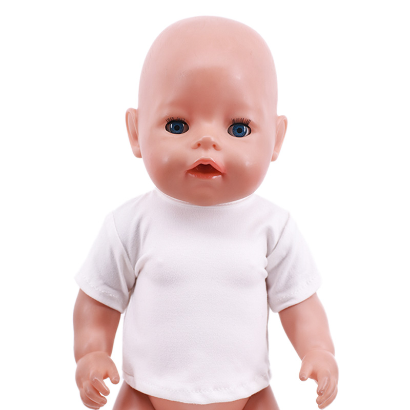 인형 옷 여름 티셔츠 순수 코튼 반팔 수제 솔리드 컬러 - Baby Clothing Deals 리뷰 및 가격
