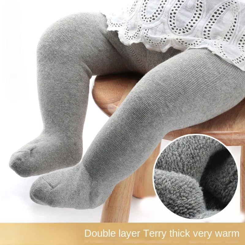 부드러운 코튼 아기 타이츠, 두꺼운 따뜻한 아기 소녀  - Baby Clothing Deals 리뷰 및 가격