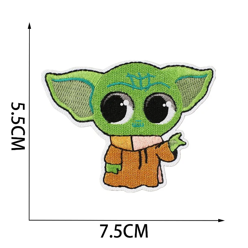 9개 스타워즈 피규어 패치, 의류용 다리미 부착 패치, - Baby Yoda Clothing 리뷰 및 가격