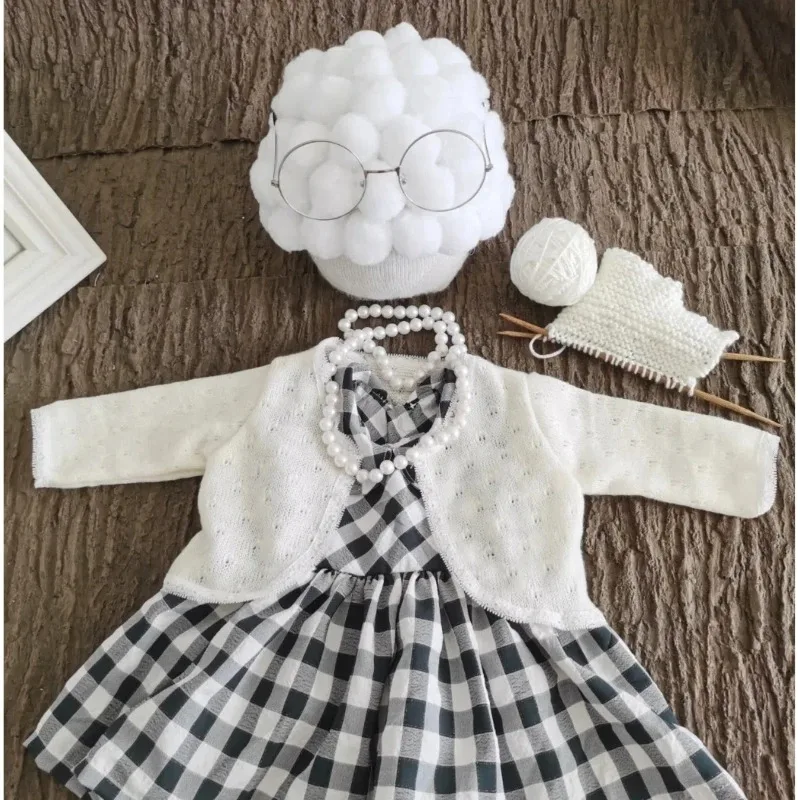 신생아 사진 소품 아기 소녀 할머니 복장 아기 소년 할 - Baby Clothing Deals 리뷰 및 가격