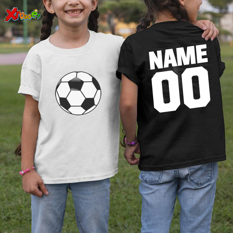 아동용 축구 2021 티셔츠, 소년 소녀 생일 티셔츠, - Baby Clothing Name 리뷰 및 가격