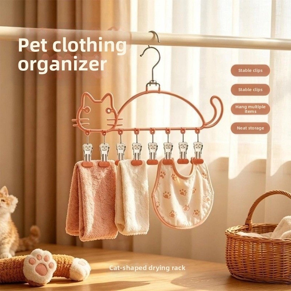 고양이 모양 양말 건조대 방수 8개 클립 옷걸이 내구성 - Baby Clothing Drying Rack 리뷰 및 가격
