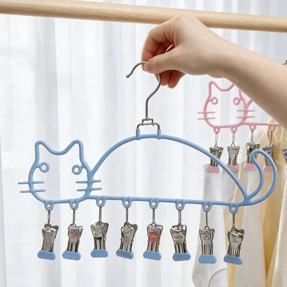 고양이 모양 양말 건조대 방수 8개 클립 옷걸이 내구성 - Baby Clothing Drying Rack 리뷰 및 가격
