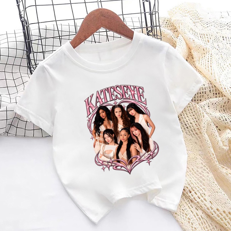 Katseye 프린트 패션 키즈 티셔츠 소녀 새 여름  - Baby Clothing Deals 리뷰 및 가격