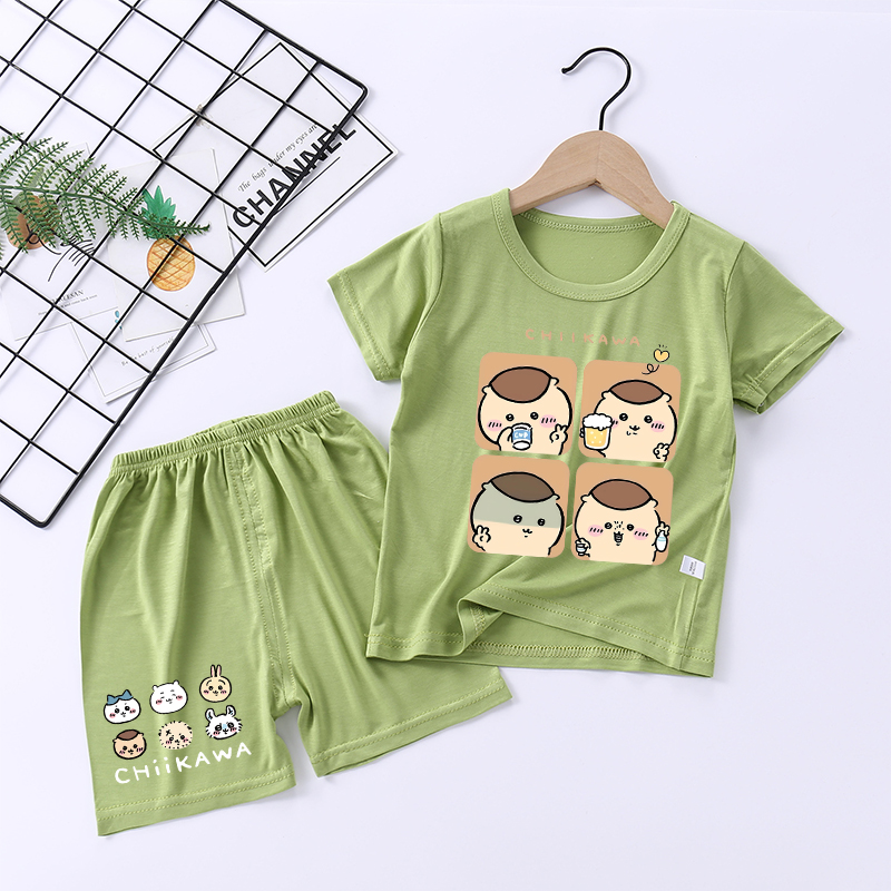 Chiikawas 어린이 잠옷 세트 만화 소녀 소년 잠 - Baby Clothing Deals 리뷰 및 가격